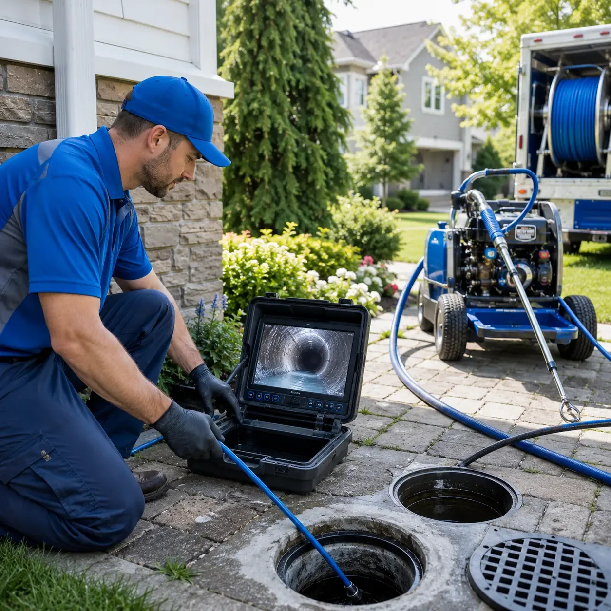 Outdoor drain cleaning professionals serving Troy, IN
